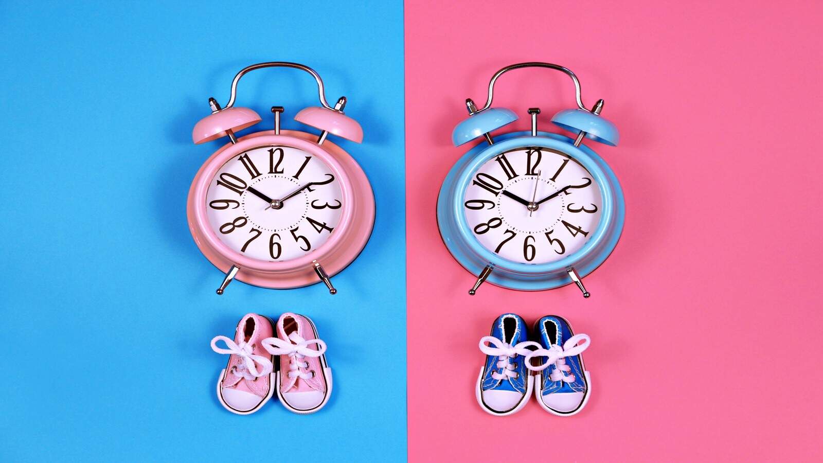 Cambio de hora reloj niño y niña