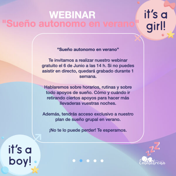 WEBINAR "Sueño autonomo en verano" - Imagen 2