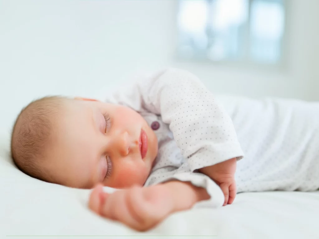 Bebé durmiendo plácidamente